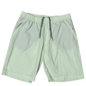 Adidas Men’s Golf Shorts Light Green Logo Lightweight Drawstring L
